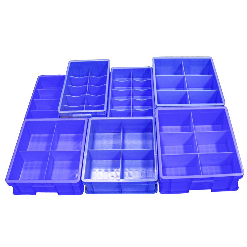 Plastic turnover box partition box storage box shelf material box thickened compartment box hardware tool classification partition box