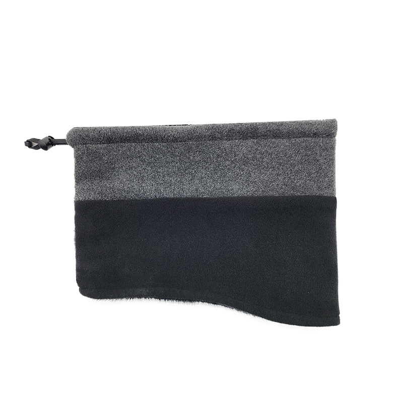 Hot sale winter outdoor cycling scarf thickened fleece warm stitching scarf anti-wind dust mask polar fleece collar