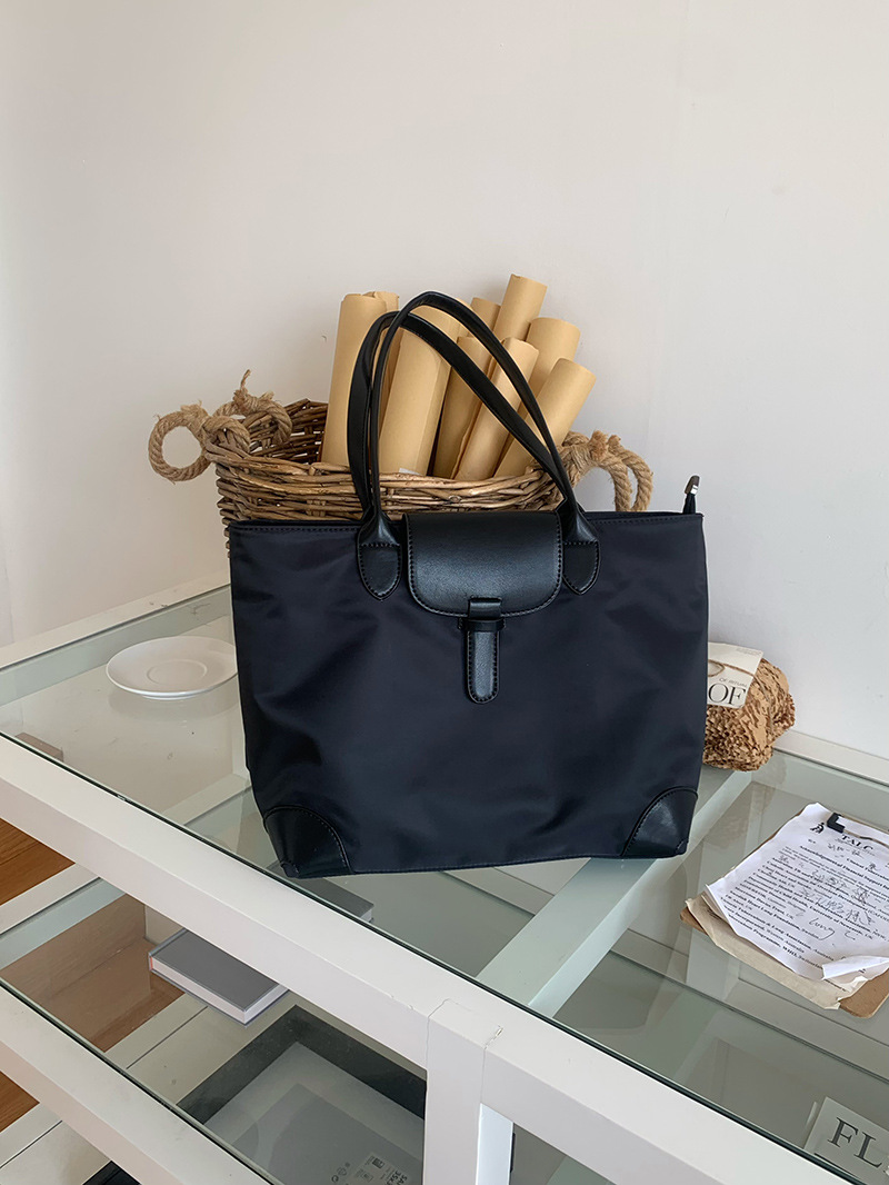 Borsa a tracolla grande da donna 2023, nuova borsa da pendolare, borsa da classe per studenti, borsa tote in tessuto di nylon, tutto abbinato_voghion.com