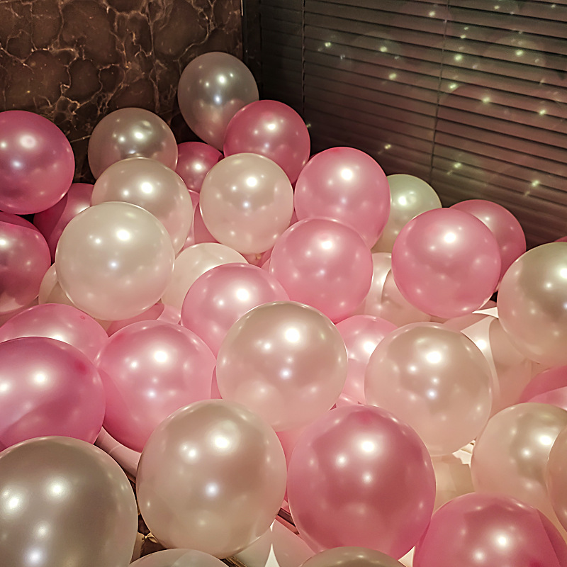 Cross-border 10 inch 2.2g pearlescent balloon birthday party decoration round balloon wedding wedding scene layout wholesale