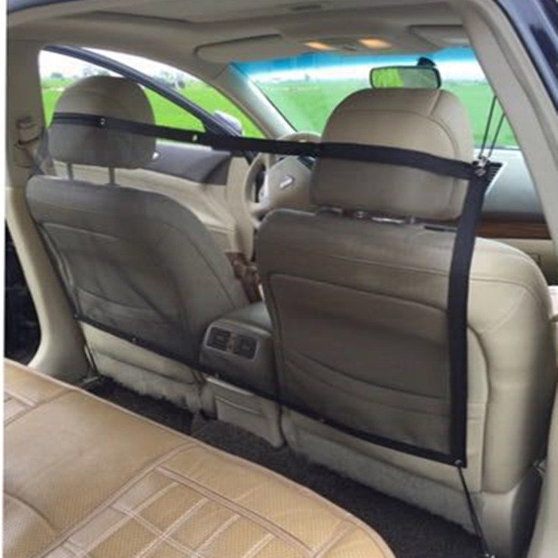 Amazon USA Station Hot Selling Car Pet Isolation Net Car Pet Barrier Net Rear Seat Dog Obstacle Safety Net