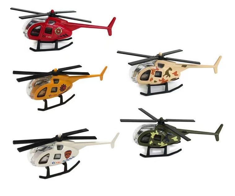 Alloy Aircraft Model Military Ornaments Metal Toy Boy Toy Simulation Helicopter Fighter Cross Border