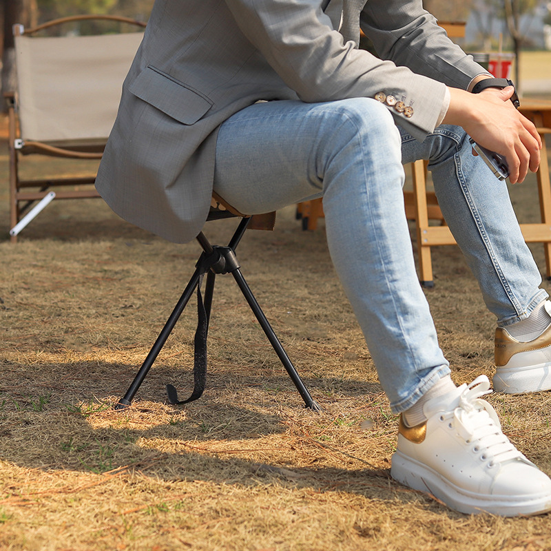 Cross-border spot folding moon chair dual-purpose tripod foot tow footrest Mazar convenient universal camouflage footrest