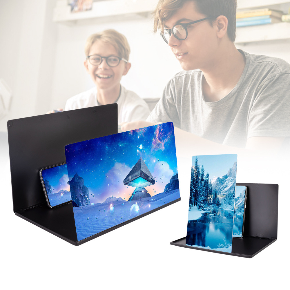 F31 Mobile Phone Screen Amplifier Multi-function Magnifier Desktop Bracket Horizontal and Vertical Screen Super Clear Screen Anti-blue Cross-border