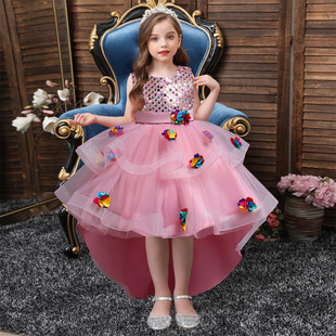 Kinderkleid Tanzkleidung Prinzessinnenkleid Zubehör Performance Handschuhe Blumenmädchen Schleife Kleid Spezielle Schleife Handschuhe_voghion.com