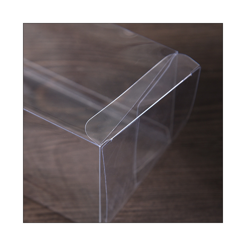 in stock pvc packaging box transparent box pp plastic rectangular folding box pet frosted twill color box custom logo