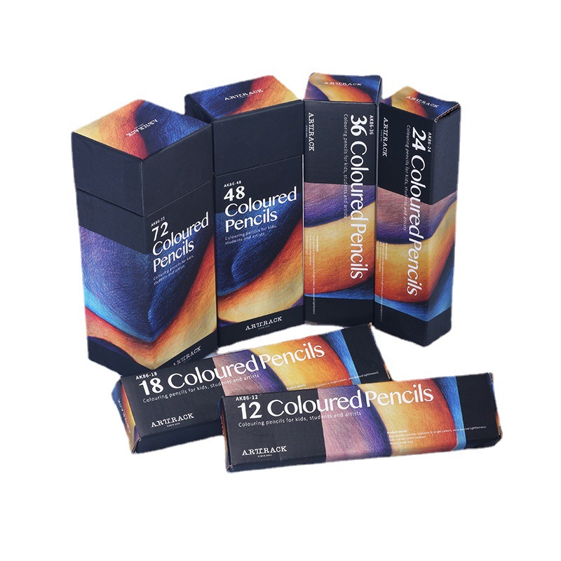 Cross-border explosions stationery color lead wholesale set 72 color oily color pencil painting color pencil designer brush