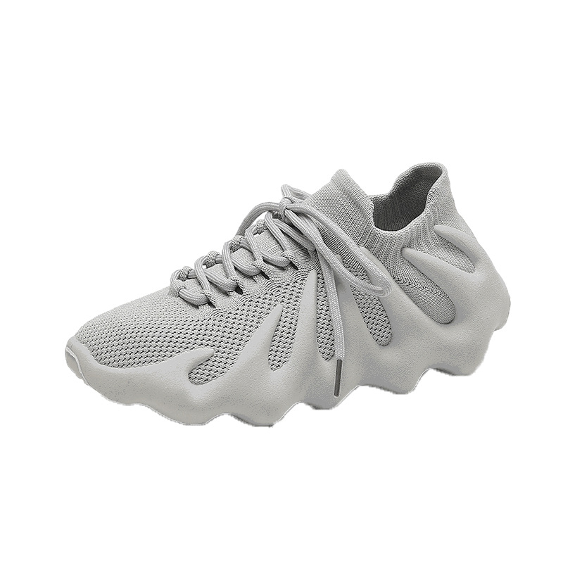 2022 Summer New Breathable Casual Running Shoes Volcano Socks Shoes Men's 450 Lovers Flying Woven Coconut Shoes Women