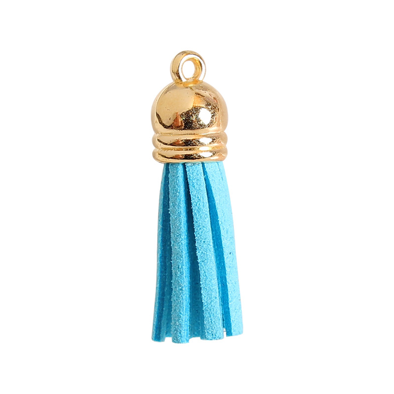 Korean velvet tassel jewelry accessories handmade diy material deerskin velvet small Tassel Keychain pendant pendant accessories