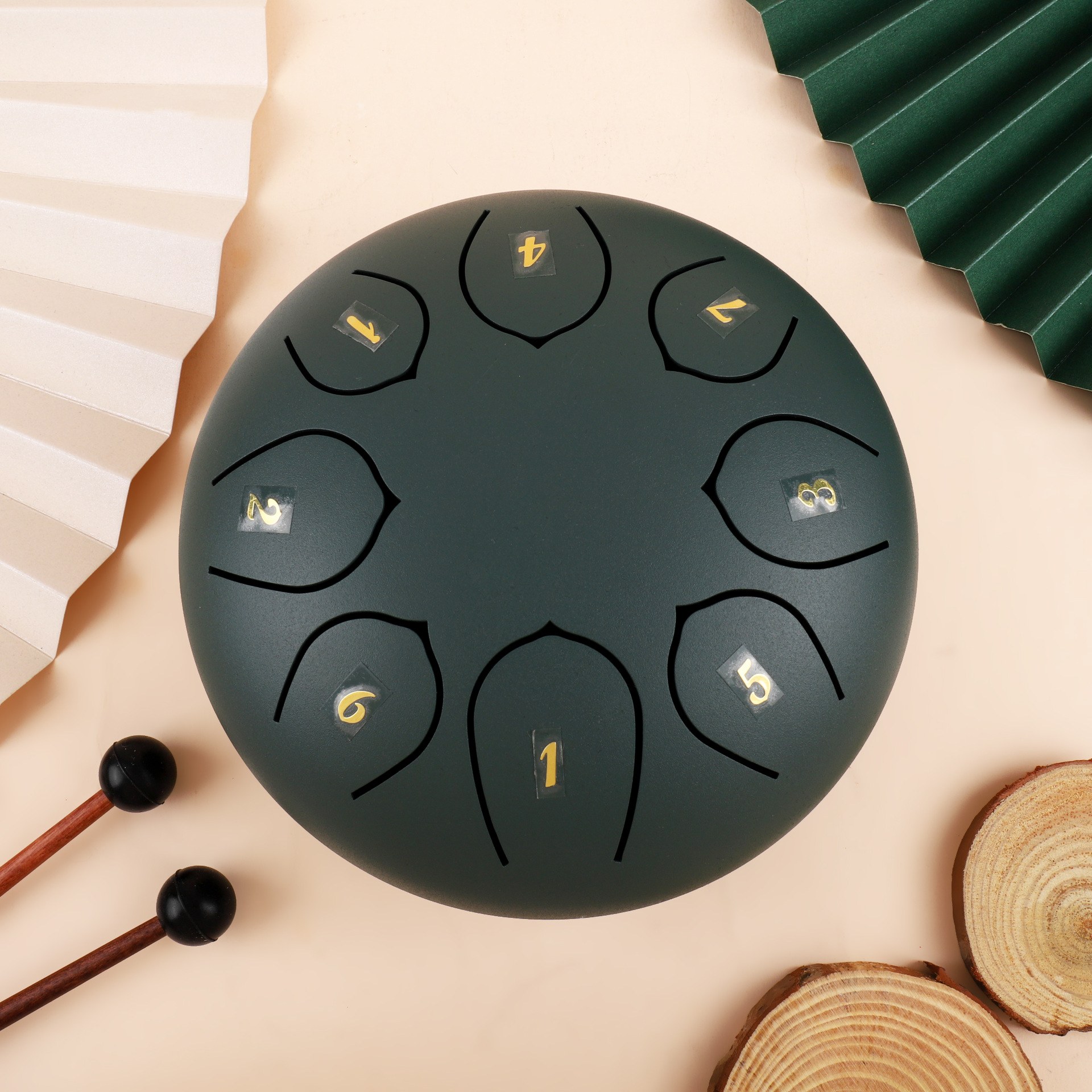 Diatonic 6-inch 8 Tape 4 7 Ethereal Drum Color Empty Drum Fan Tone Drum Forget Dust Drum Forget Worry Drum Cross-border Wholesale Foreign Trade