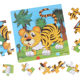 Wooden 3-7 Years Old 20 Piece Wooden Puzzle Children's Animal Puzzle Early Education Cartoon Flat Puzzle Toy