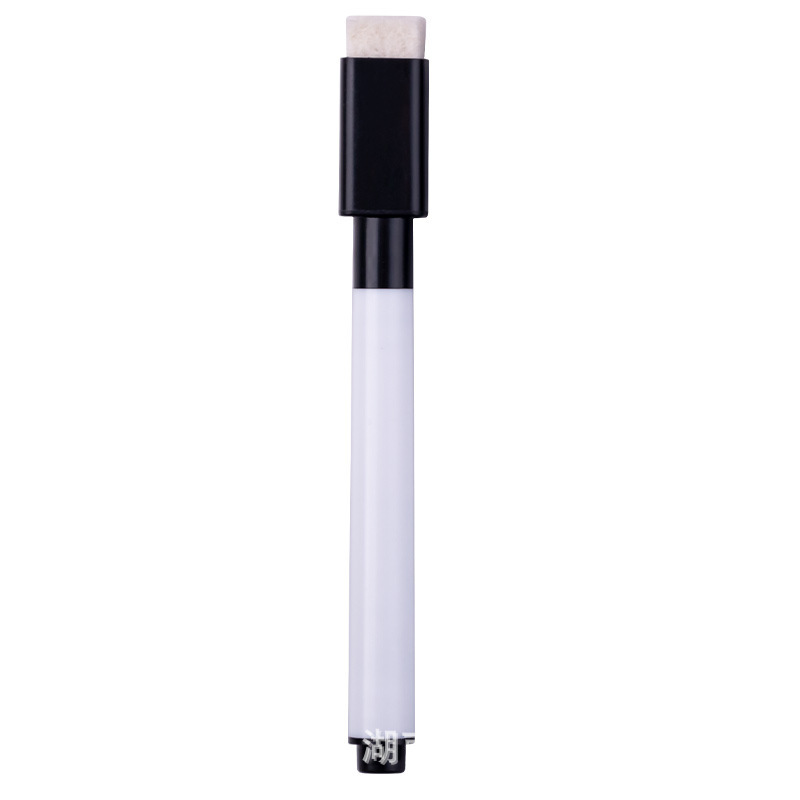 Black Whiteboard Pen with Head Wiping Floating Small Experimental Control Pen Accessories Children Baby Writing Safety Non-toxic Easy to Wipe