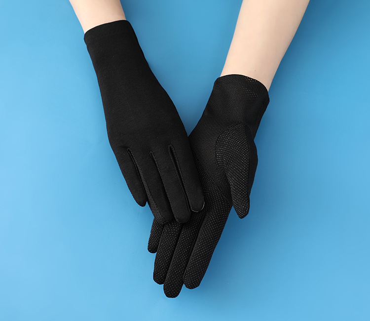 Guanti da guida con protezione solare, estivi, sottili, in cotone, resistenti ai raggi UV, traspiranti, antiscivolo, corti, per equitazione, all'aperto, per donne_voghion.com