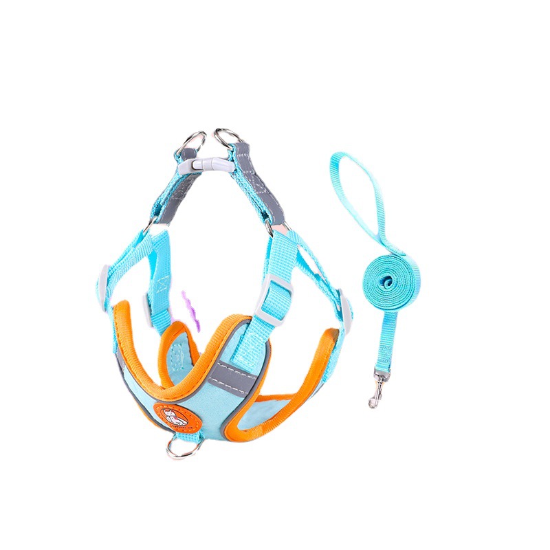 Vest dog leash medium and small dog Teddy Bear Cat pet chest strap puppy puppy dog chain