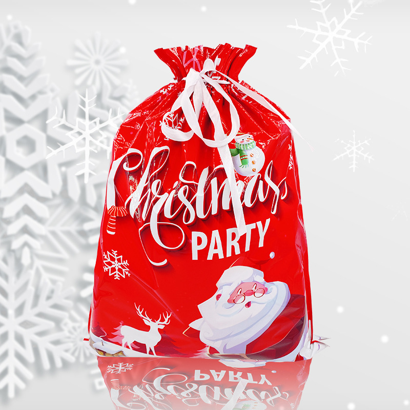 2024 Cross-border New Christmas Packaging Bundle Drawstring Gift Bag Santa Candy Gift Bag suit_voghion.com