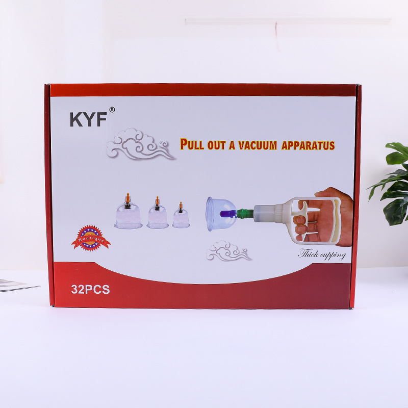 32 cans cupping machine manufacturer foam-mounted cupping tank pumping magnetic therapy cupping can be pasted