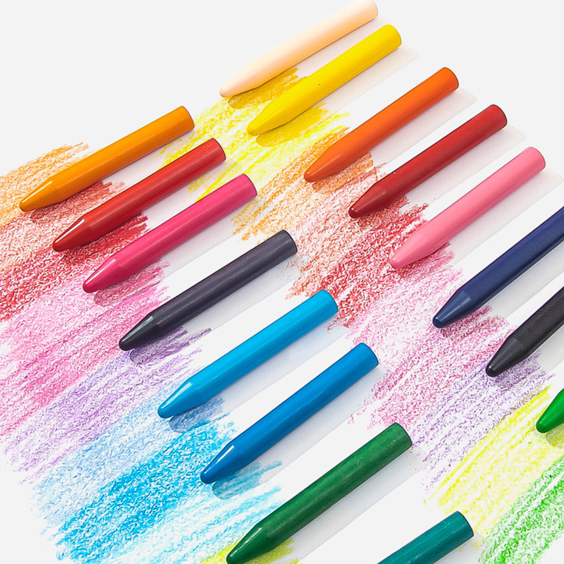 Dirty hand plastic crayon washable non-toxic kindergarten 12 color 24 color children's graffiti pen easy to hold not easy to break