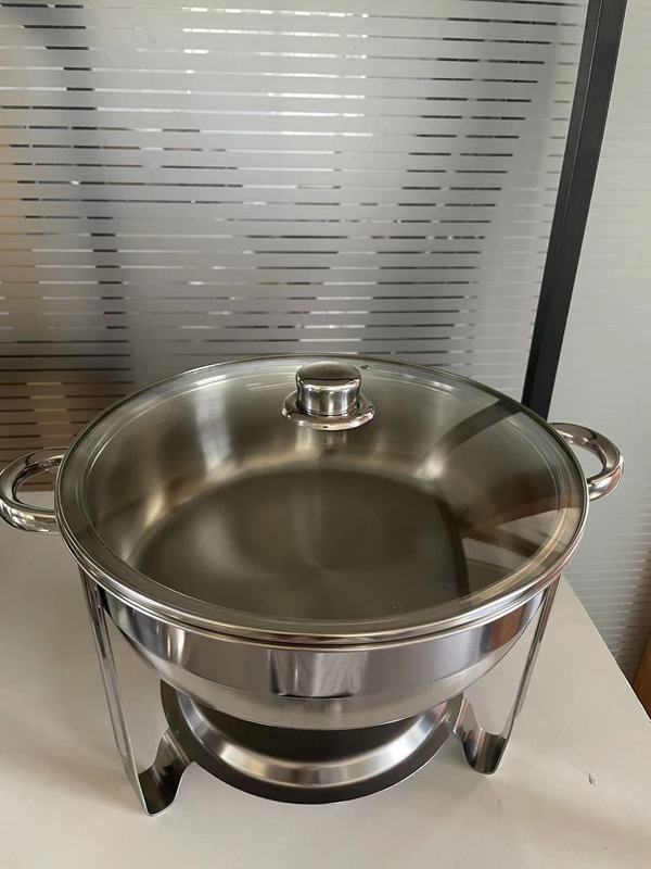 ステンレス円形食堂ガラス蓋3.5l|undefined