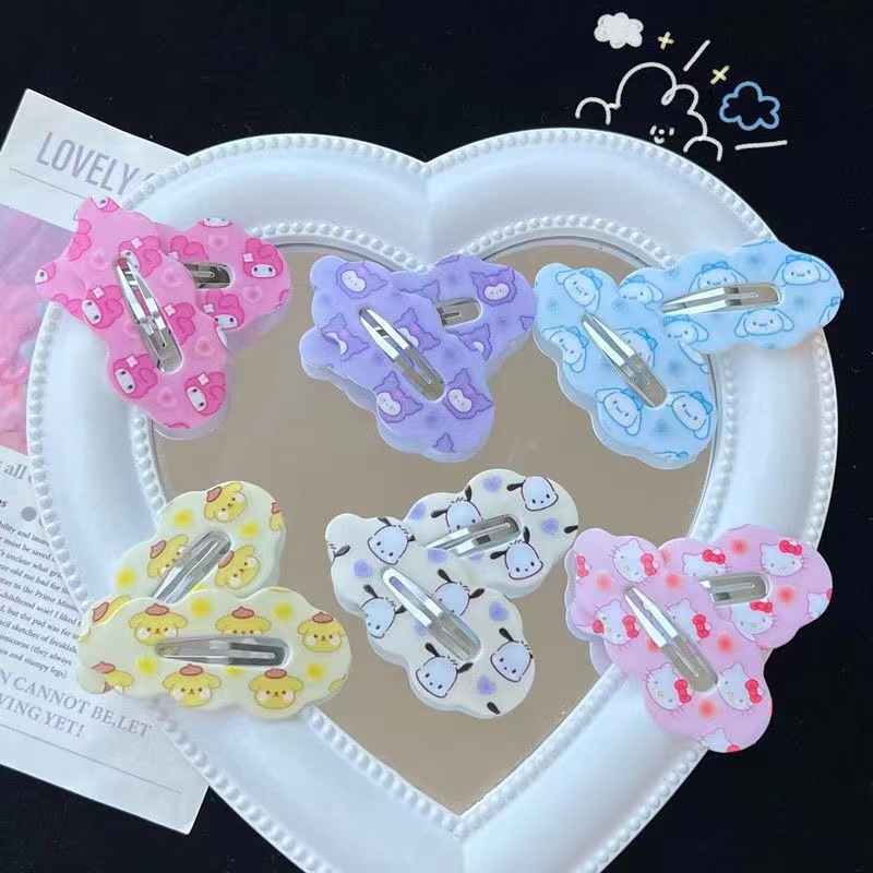 New cloud Sanrio BB clip super cute coolomi Yugui dog hairpin girl side bangs clip hairpin