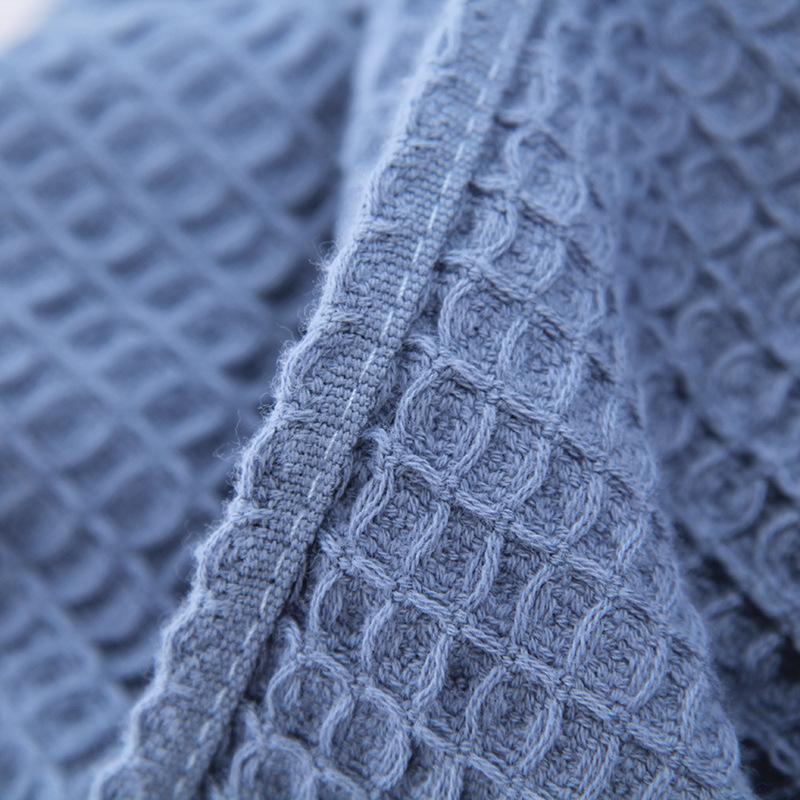 Figure strong cross-border cotton waffle blanket comfortable breathable honeycomb nap blanket cotton towel blanket wholesale
