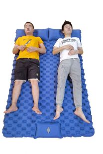 2022 Outdoor Double Camping Inflatable Mat TPU Lightweight Inflatable Bed Double Inflatable Mat Picnic Mat Moisture-proof Mat