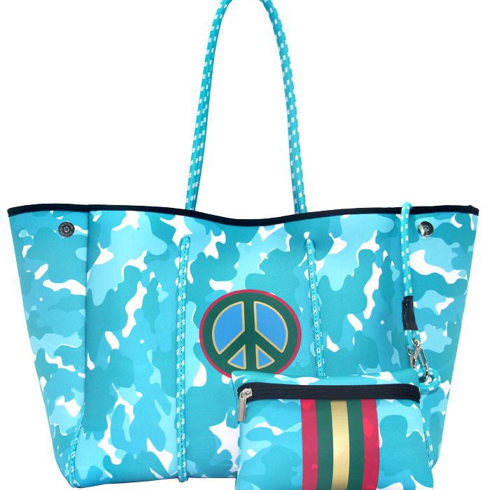 Neoprene large capacity diving outdoor handbag bucket bag shoulder bag female child and mother tote bag beach bag
