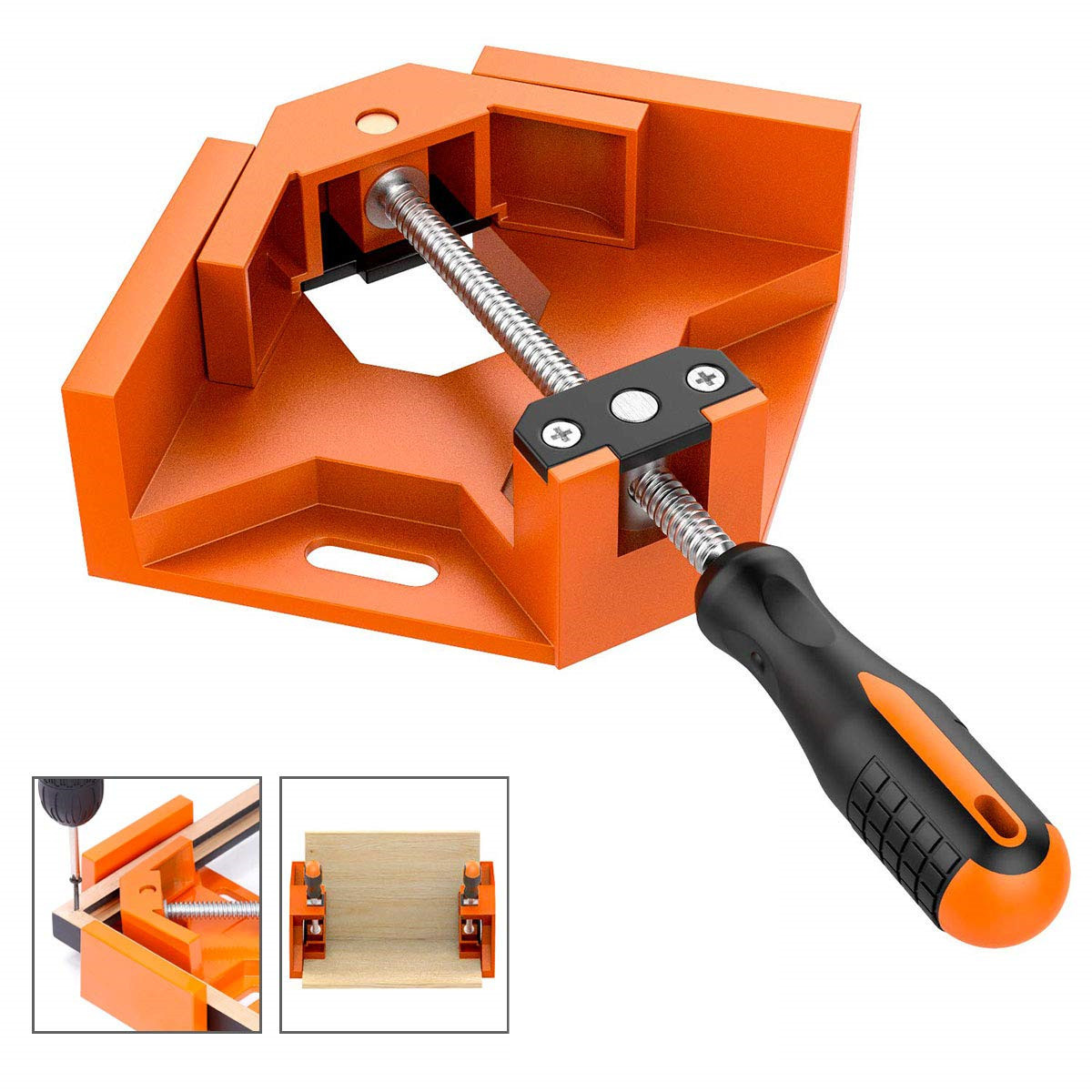 Hardware tools 90 degree aluminum alloy single handle woodworking right angle clamp angle clamp woodworking tool woodworking clamp