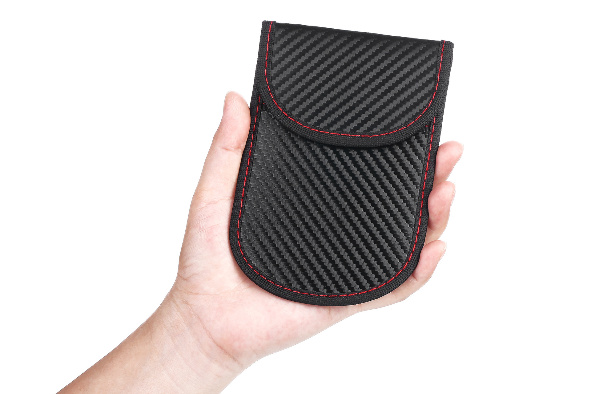 Новый углеродного волокна шаблон RFID Экранирование мешок автомобиля ключ сигнал экранирование сумка мобильный телефон сигнал экранирование сумка