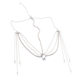 Antique and Exotic Water Drops Tassel Hairpin Headset Eyebrow Drop Hanfu Hairpin Super Fairy Bride Wedding Hair Accessories