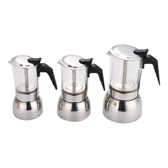 New stainless steel coffee pot glass high temperature resistant coffee cup household multifunctional portable hand washing