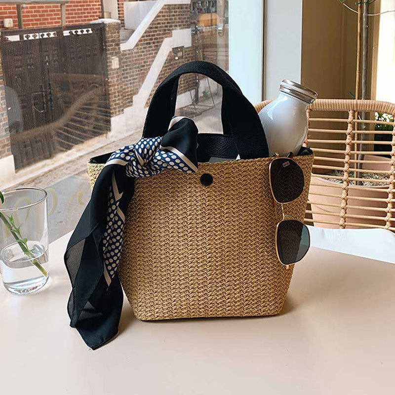 2023 Neue gewebte Strandhandtasche im koreanischen Stil für Damen_voghion.com