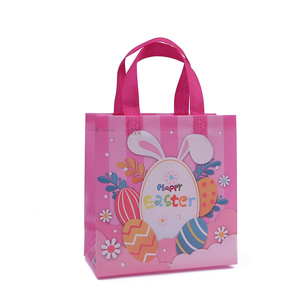 shopping packing bag rabbit gift bag easter non-woven tote bag wholesale takeaway bag gift bag