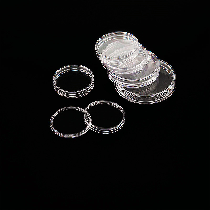 Round box, transparent round box, food round packaging box, powder box. Cosmetic transparent box. Various sizes