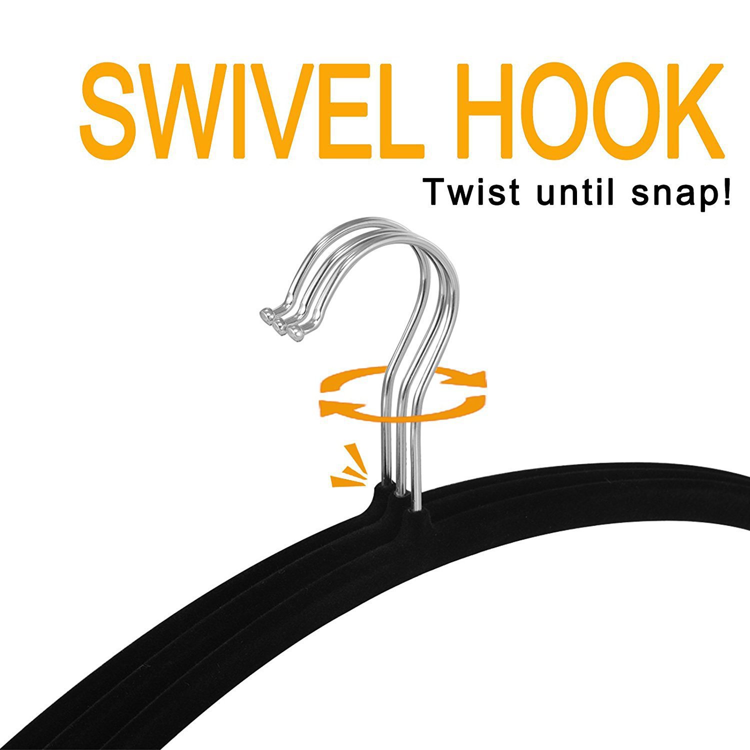 Semi-circular arc flocking hanger non-slip seamless anti-shoulder angle anti-bulging clothes hanging suede Oval hanger