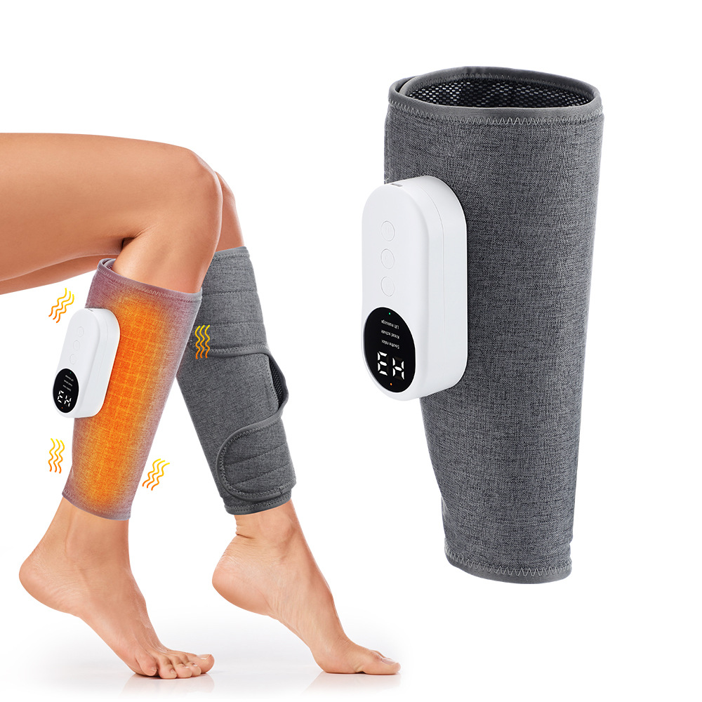 Cross-border New Calf Hot Compress Airbag Massager Air Wave Air Pressure Leg Massager Home Leg Skinny Foot Therapy Machine