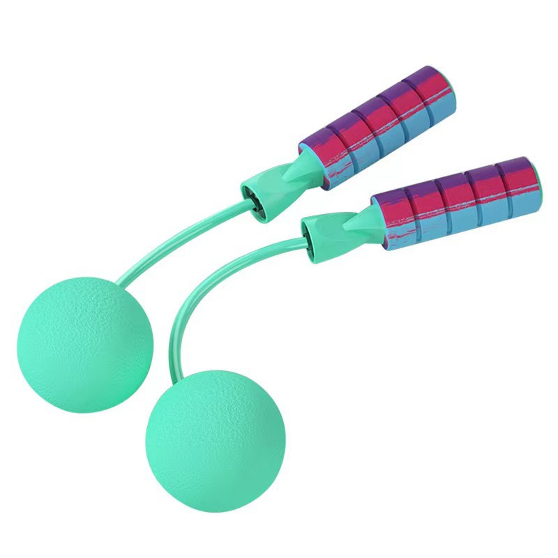 Zhaolun cordless pink rope skipping Amazon sports fitness solid sponge ball duckbill wireless big ball rope skipping