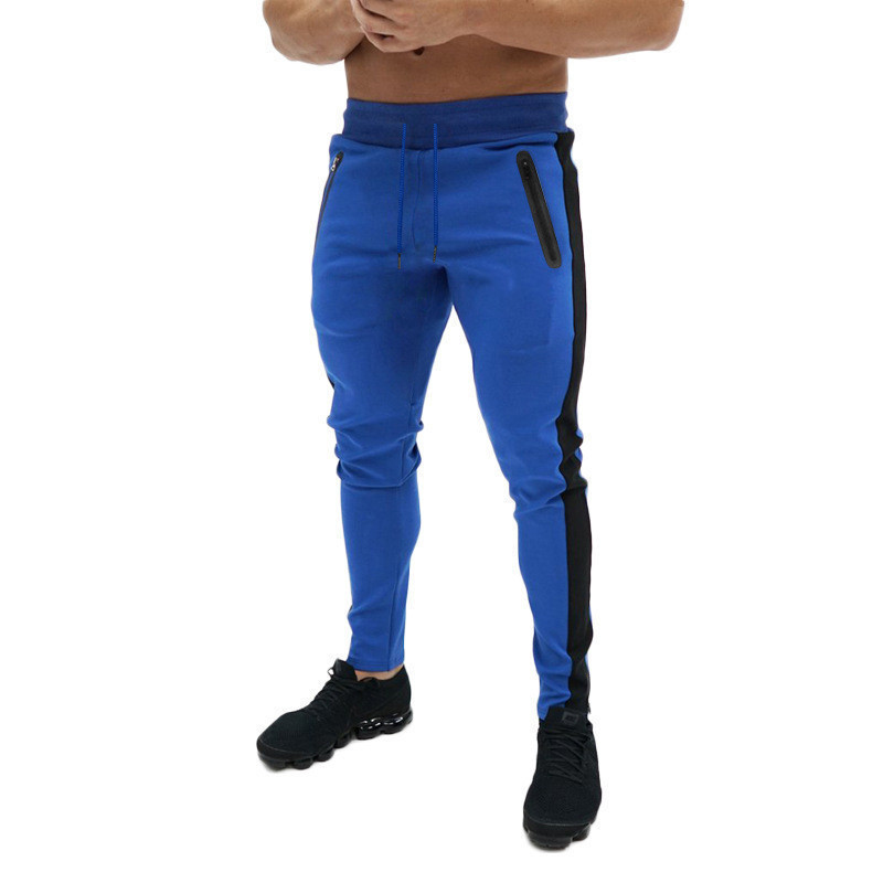 Cross-border autumn and winter men's new sports casual light board slim fitness pants men's trousers skinny drawstring pants