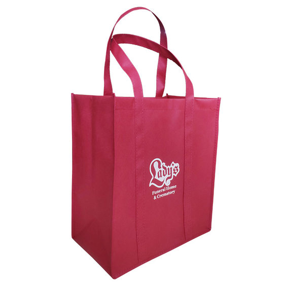 Foreign trade export reinforcement non-woven shopping bag custom sewing hand-held bottom handbag Loudi one-piece bag customization
