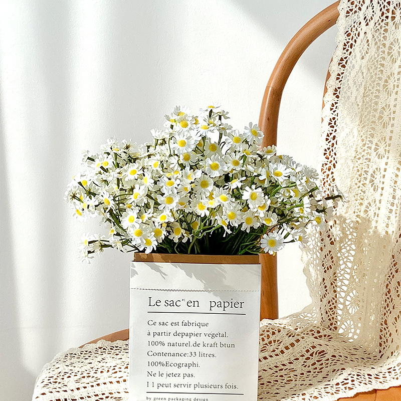 ins bouquet of chamomile Daisy artificial flowers living room furnishings dining table flowers decorative bouquet photography props