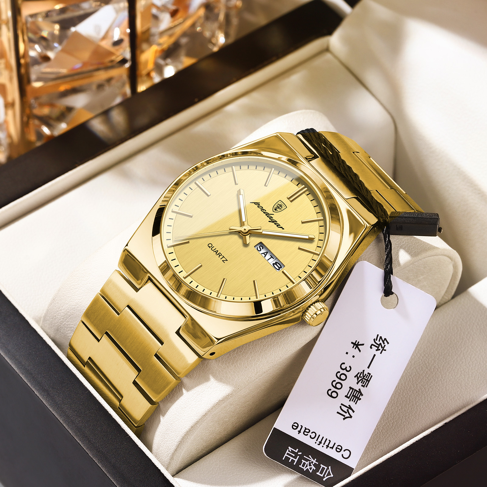 P930 gold shell gold surface steel belt
