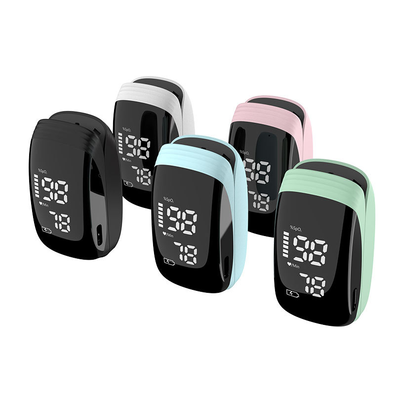 Rechargeable oximeter finger clip-on oximeter pulse oxygen detector pulse oximeter heart rate meter monitoring foreign trade