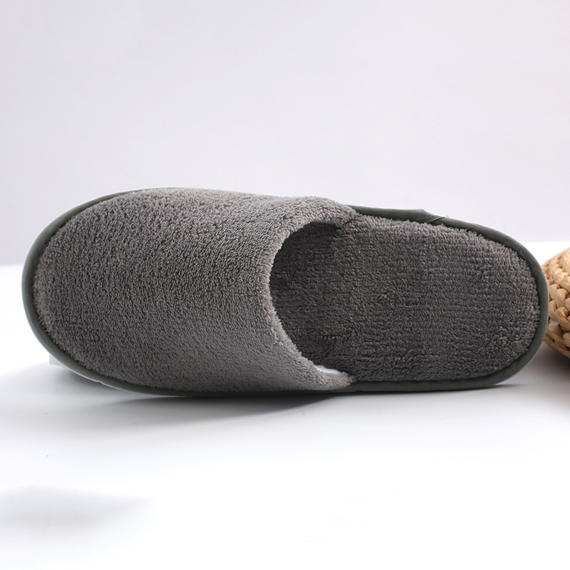 Disposable Slippers Hospitality Home Indoor Homestay Hotel Guesthouse Club Men's and Women's Coral Fleece Thickened Travel