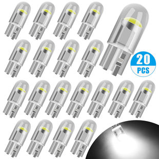T10 glass full light transmission led car light T10 width indicator COB car bulb modified accessories led license plate light