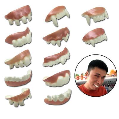 Trick Toys Vampire Teeth Zombie Doors Buck Teeth Funny Trick Halloween Funny Dentures