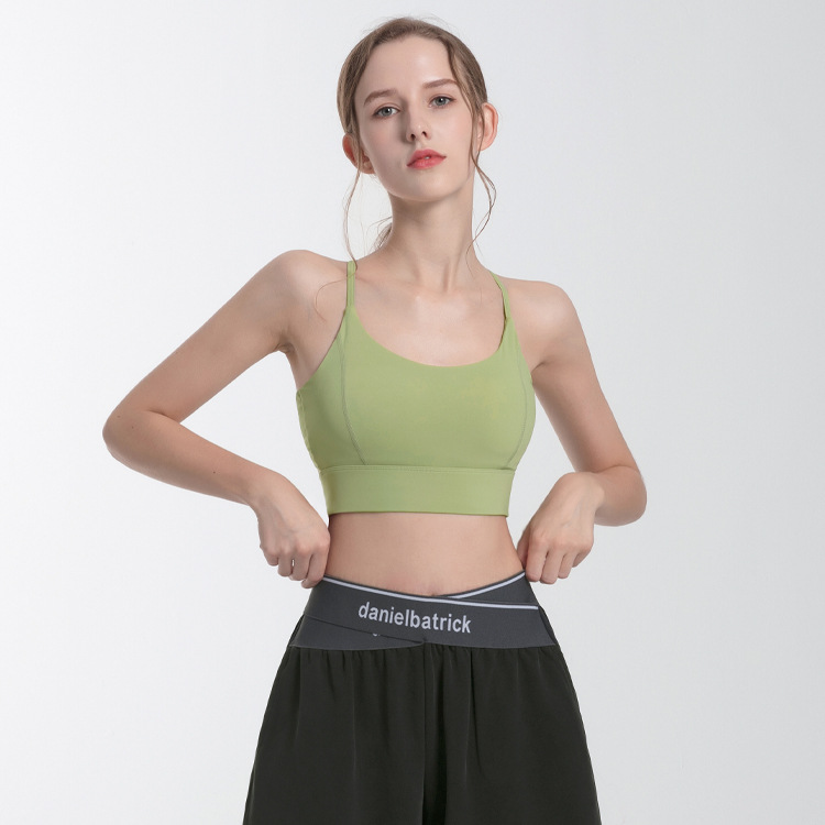 One-piece Sports Underwear Women's Thin Belt Sexy Beautiful Back Breathable Comfortable Fitness Vest Running Push-up Yoga Bra