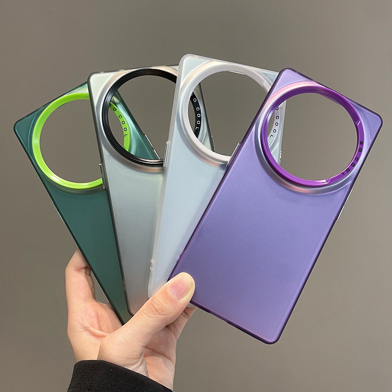 IMD雙層彩銀磨砂保護套適用OPPOrealme12Pro/FindX7/Reno10手機殼