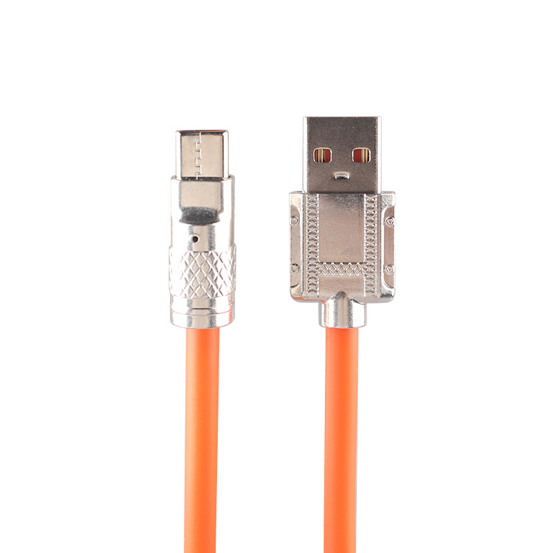 Net red machine passenger line metal zinc alloy TYPE-C support super fast charging for Apple Android antifreeze data line