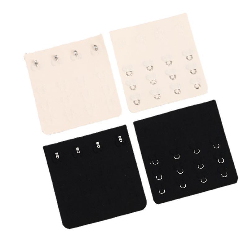 Three-row four-button bra buckle seamless one-piece underwear lengthened buckle invisible back design stainless steel nylon back breasted