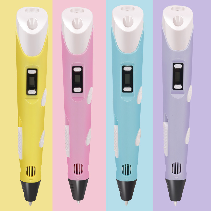 Factory Direct Supply Second Generation 3D PEN Printing Pen High Temperature Three-dimensional Painting Graffiti Brush Cross-border Foreign Trade Explosive Students