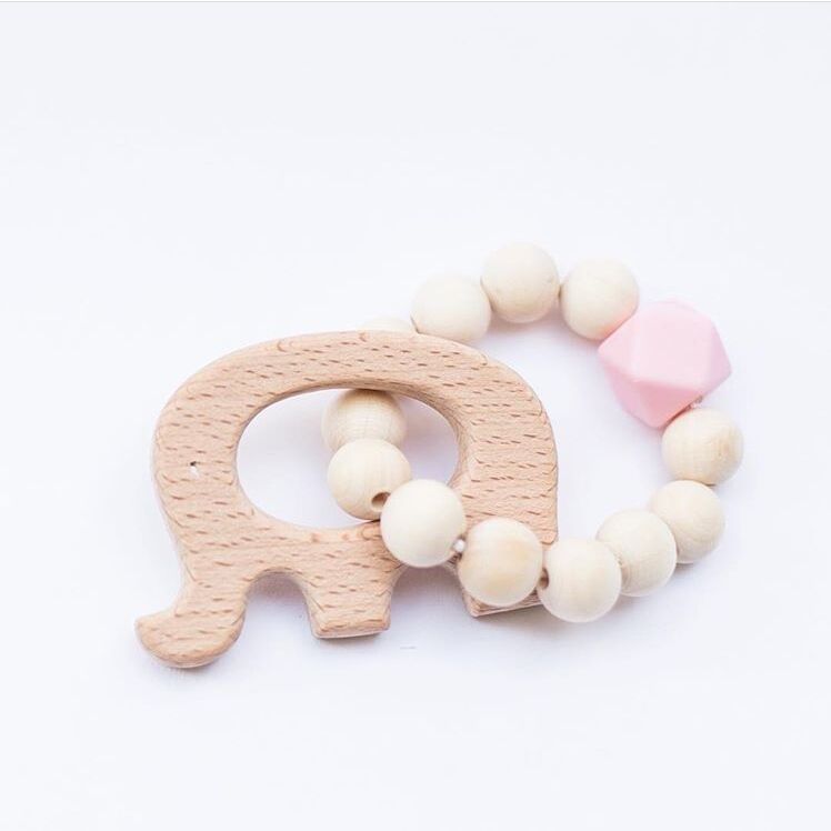ins Children's Beaded Decoration Baby Wooden Toy Beaded Shooting Props